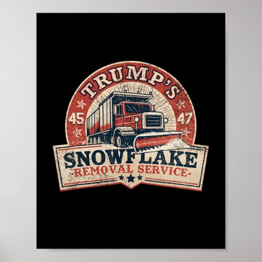 Poster Le service de suppression des flocs de neige de Tr (Devant)