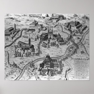 Poster Le Sette Chiesa di Roma, 1575