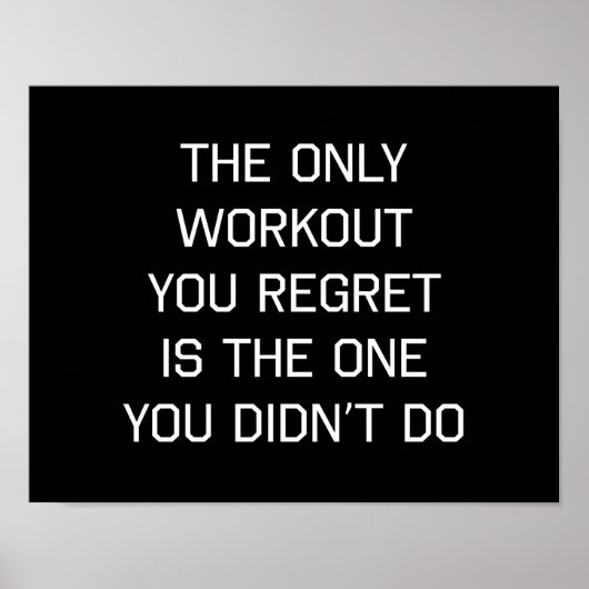 Poster Le Seul Entraînement Regret (Devant)