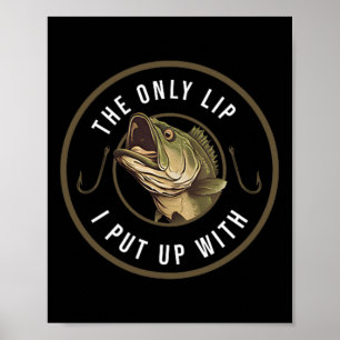 Poster Le seul lip que je tolère Cadeau de pêche drôle po