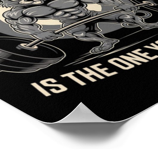 Poster Le seul mauvais entraînement est celui que vous n' (Coin)