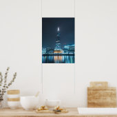 Poster Le Shard London Bridge la nuit (Cuisine)