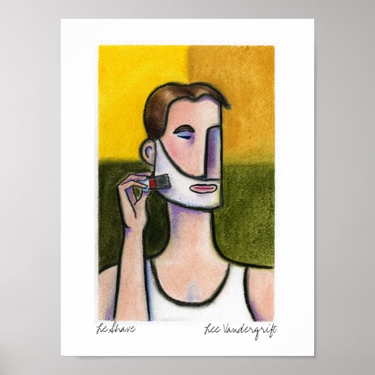 Poster Le Shave par Lee Vandergrift (Devant)