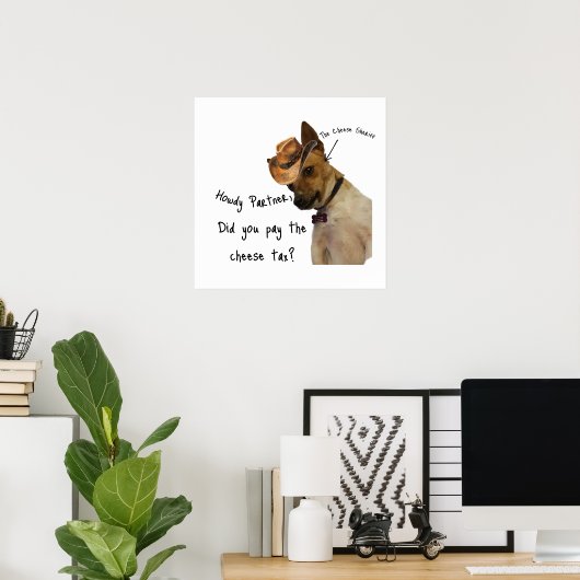 Poster Le shérif au fromage (Bureau à domicile)