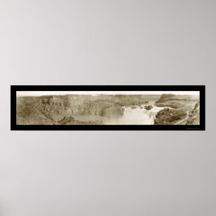 Poster Le Shoshone tombe la photo 1913 de l'Idaho
