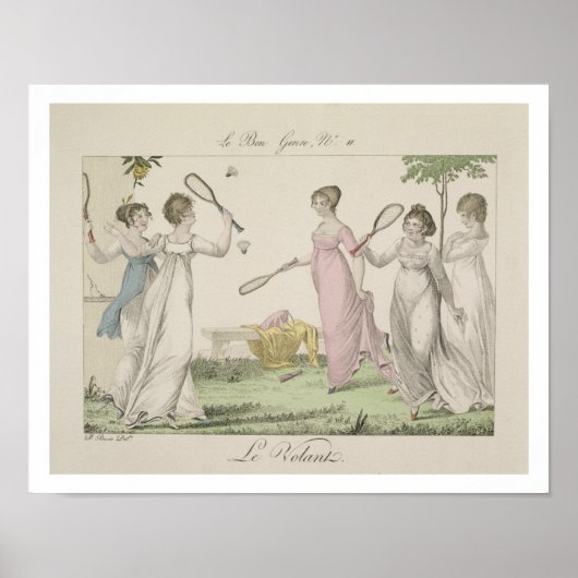 Poster Le Shuttlecock, assiette 11 du Bon Genre, 180 (Devant)