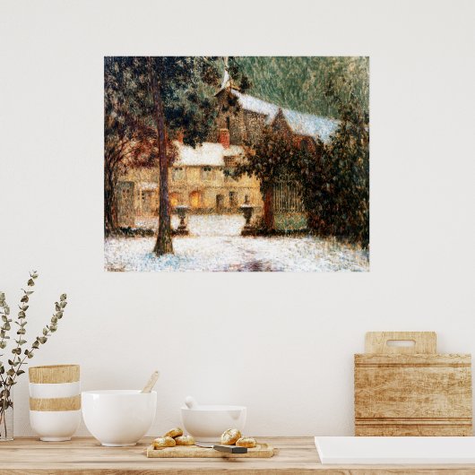 Poster Le Sidaner : Maison en Neige (Cuisine)