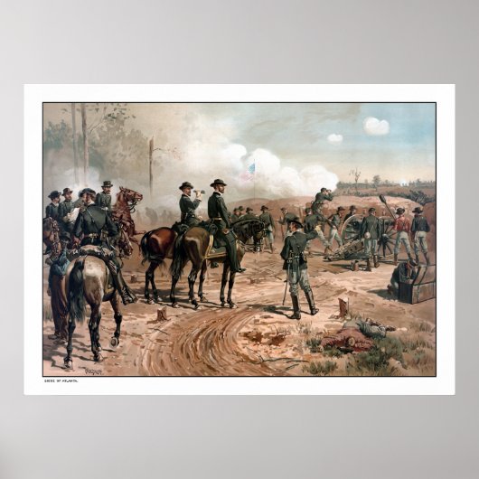 Poster Le siège d'Atlanta — Guerre civile (Devant)