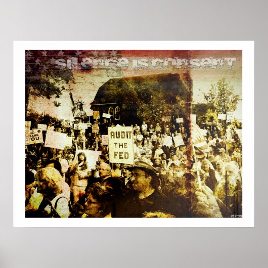 Poster Le silence est le consentement (Devant)