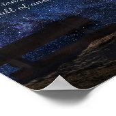Poster "Le silence n'est pas vide..." Art de citation ins (Coin)