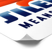 Poster Le silence signifie la sécurité (Coin)