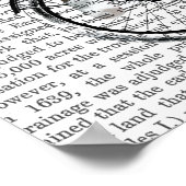 Poster Le singe de choc sur vélo (Coin)