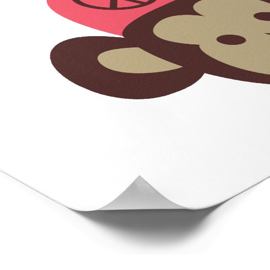 Poster Le singe de la paix (Coin)