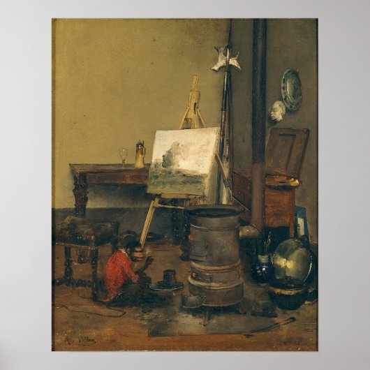 Poster Le singe du peintre (Devant)