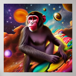 Poster Le Singe (Trois)