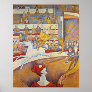 Poster Le Sircus de Georges Seurat - Art Vintage