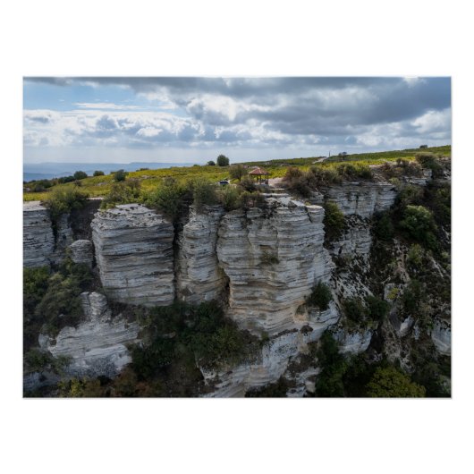 Poster Le site de pique-nique de Cliff Paphos, Chypre (Devant)