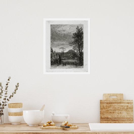 Poster Le Skylark (gravure) (Cuisine)