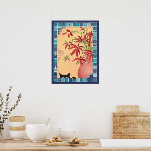 Poster Le Sneak... Mur (Cuisine)