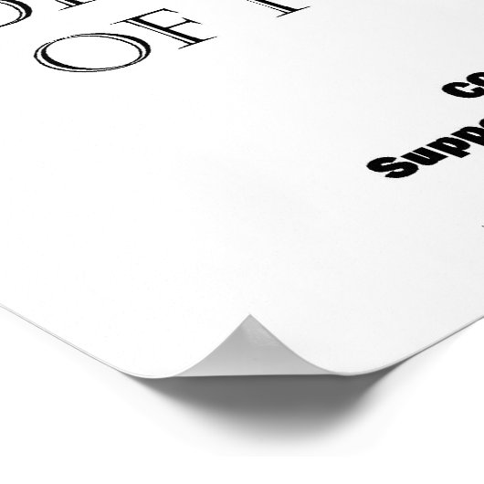 POSTER LE SOCIALISME NE FONCTIONNE PAS (Coin)