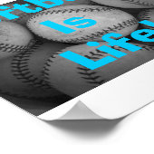 Poster Le softball est la vie (Coin)