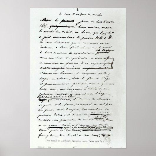 Poster Le Soir d'un Jour de Marche' (Devant)