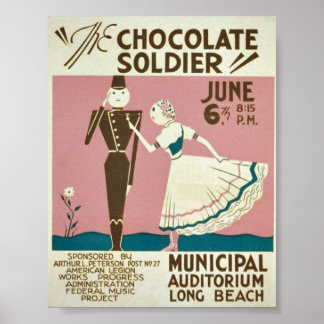 Poster Le soldat du chocolat