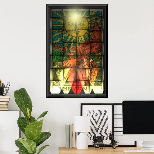 Poster Le soleil (Bureau à domicile)