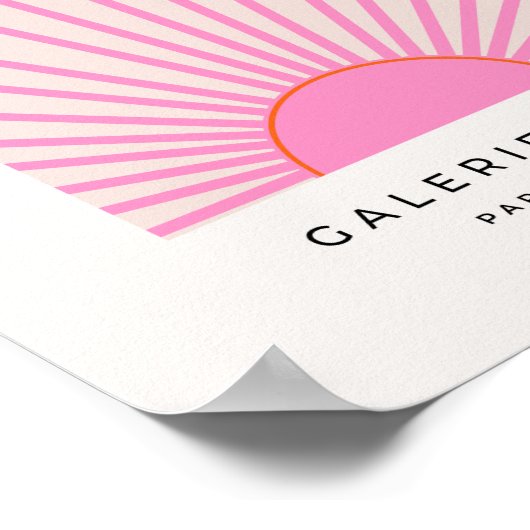 Poster Le Soleil 01 Soleil rose (Coin)