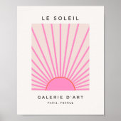 Poster Le Soleil 01 Soleil rose (Devant)