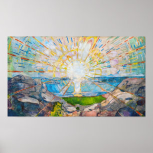 Poster Le Soleil 1909 Edvard Munch
