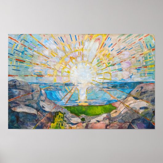 Poster Le Soleil 1909 | Edvard Munch | (Devant)
