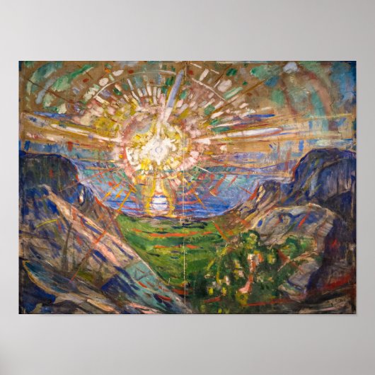 Poster Le Soleil 1916 | Edvard Munch | (Devant)