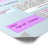 Poster Le soleil à travers les trois zodiacs (Coin)