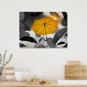 Poster Le soleil arrive, avalanche de parapluies, (Cuisine)