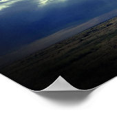 Poster Le soleil au-dessus de la prairie (Coin)