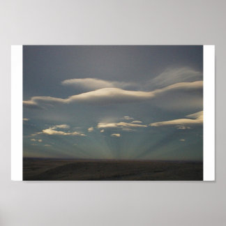 Poster Le soleil brille à travers