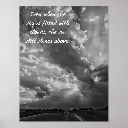 Poster Le soleil brille toujours au-dessus de l'impressio (Devant)