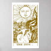 Poster Le soleil, carte tarot (Devant)