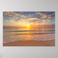 Le soleil du matin en bord de mer