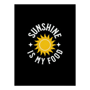 POSTER LE SOLEIL EST MA NOURRITURE