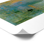 Poster Le soleil levant de Claude Monet (Coin)