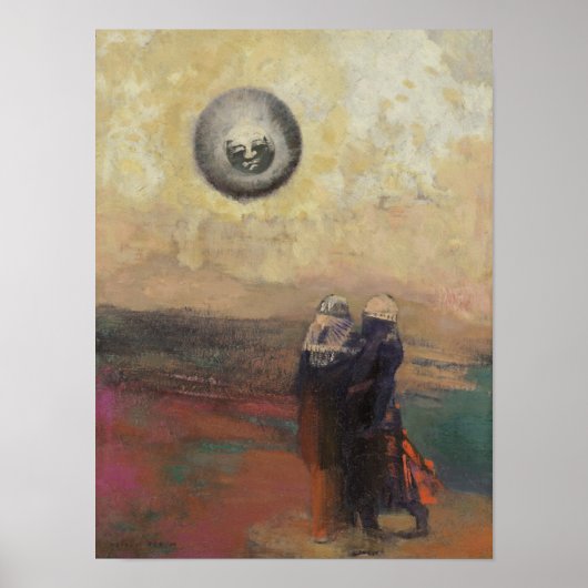 Poster Le Soleil Noir (Redon 1900) (Devant)