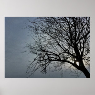 Poster le soleil se cache