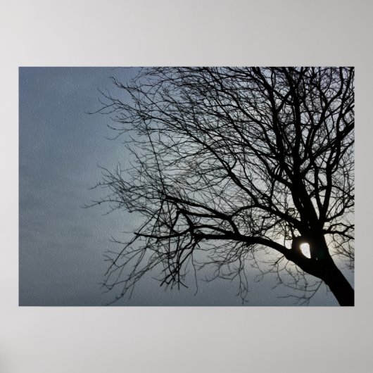 Poster le soleil se cache (Devant)