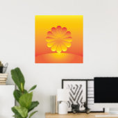 Poster le soleil se lève (Bureau à domicile)