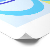 Poster Le soleil sur l'eau Abstrait (Coin)