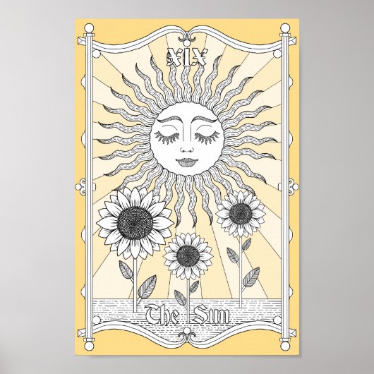 Poster Le Soleil Tarot XIX (Devant)