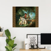 Poster Le sommeil interrompu par François Boucher (Bureau à domicile)