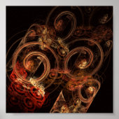 Poster Le son de la musique Art Abstrait (Devant)